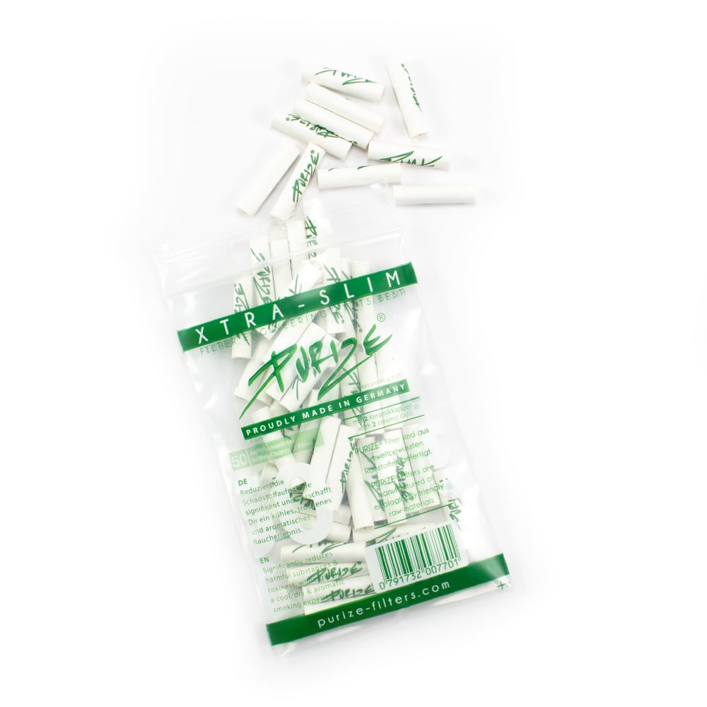 50 PURIZE® XTRA Slim Size activated charcoal filter coconutbased